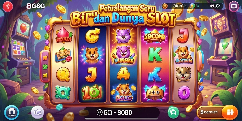 Tampilan gameplay menarik dari 8G8G yang penuh warna.