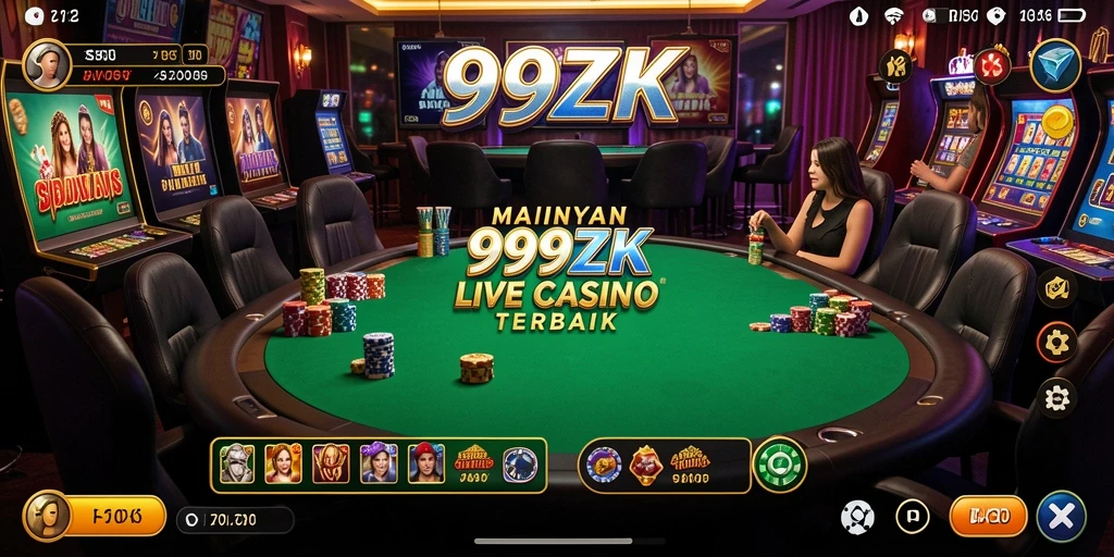 Tampilan gameplay Live Casino yang mengasyikkan di 999ZK.