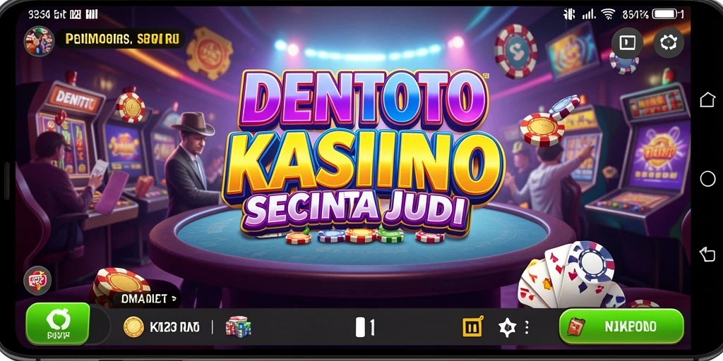Gameplay menarik DENTOTO menampilkan suasana kasino yang autentik.