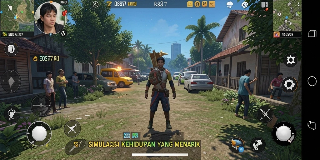 Tampilan gameplay EOS77 dengan karakter dan lingkungan yang menarik.