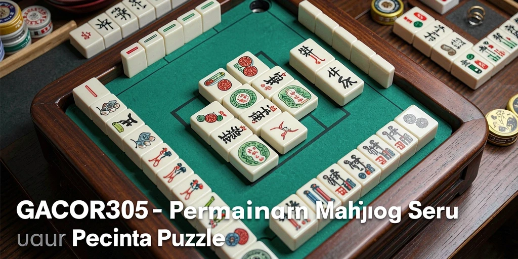 Tampilan gameplay Mahjong yang menarik dan penuh warna di GACOR305.