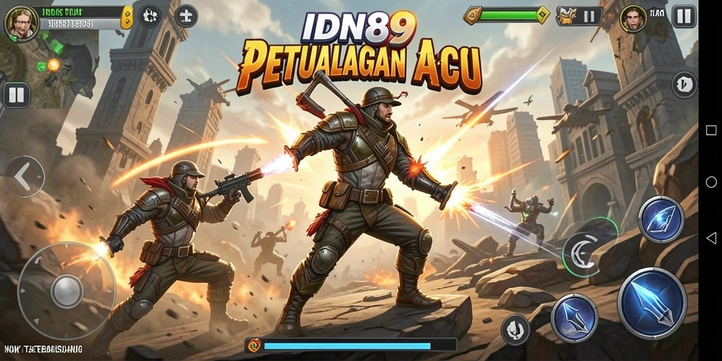Tampilan aksi seru dari gameplay IDN89 yang menawan.