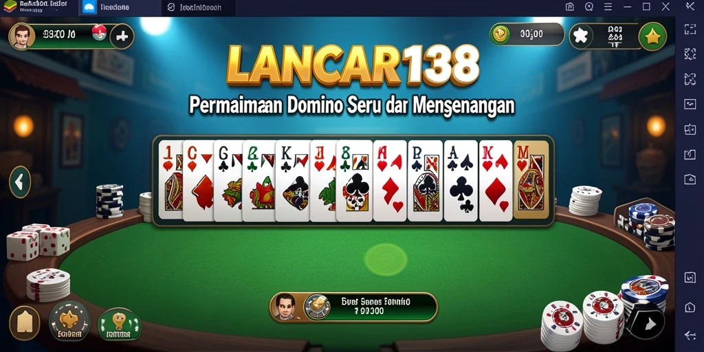 Tampilan gameplay Domino yang seru dan interaktif.