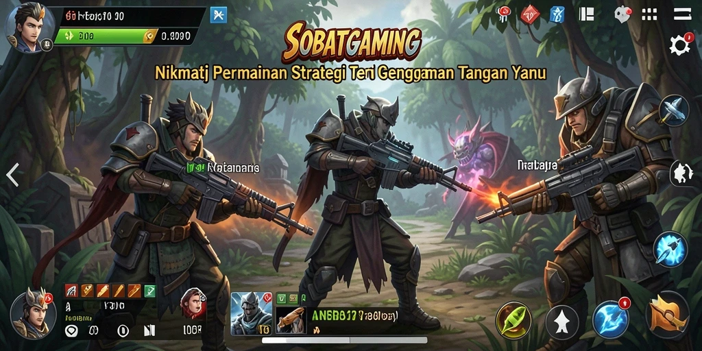 Screenshot gameplay SOBATGAMING menampilkan aksi strategis yang mendebarkan.