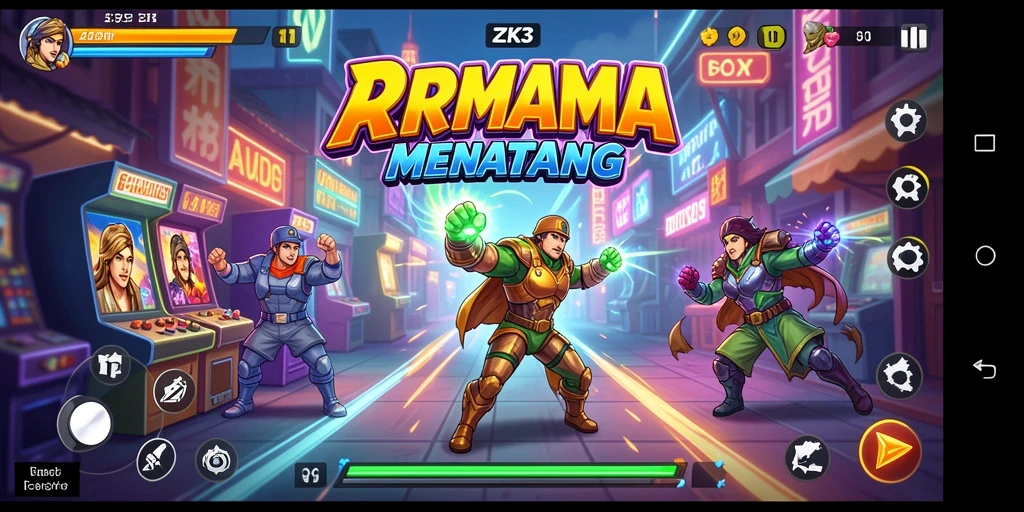 Tampilan gameplay ZK3 yang menyenangkan dan menantang.